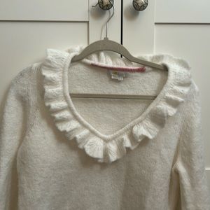 Boden Ruffle Sweater size 10